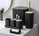 Complete Bathroom Accessories Soap Dispenser Toothbrush Holder Set of 6 Pcs**