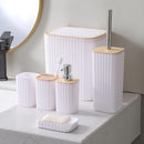 Complete Bathroom Accessories Soap Dispenser Toothbrush Holder Set of 6 Pcs**