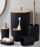 Complete Bathroom Accessories Soap Dispenser Toothbrush Holder Set of 6 Pcs**