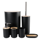Complete Bathroom Accessories Soap Dispenser Toothbrush Holder Set of 6 Pcs**