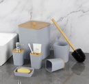 Complete Bathroom Accessories Soap Dispenser Toothbrush Holder Set of 6 Pcs**