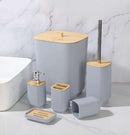 Complete Bathroom Accessories Soap Dispenser Toothbrush Holder Set of 6 Pcs**