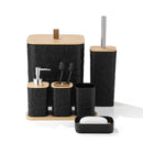 Complete Bathroom Accessories Soap Dispenser Toothbrush Holder Set of 6 Pcs**