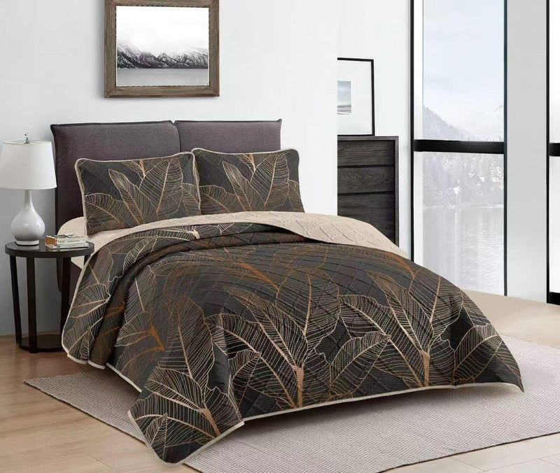Elegant Design Comforter Bedspread Bedding Set Bed Cover with Pillowcase Set of 3 pcs Bed Cover 220*240 cm Pillowcase 50*70 cm