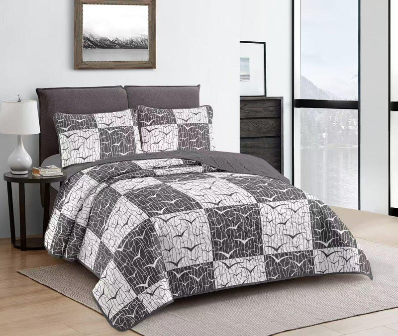 Elegant Design Comforter Bedspread Bedding Set Bed Cover with Pillowcase Set of 3 pcs Bed Cover 220*240 cm Pillowcase 50*70 cm