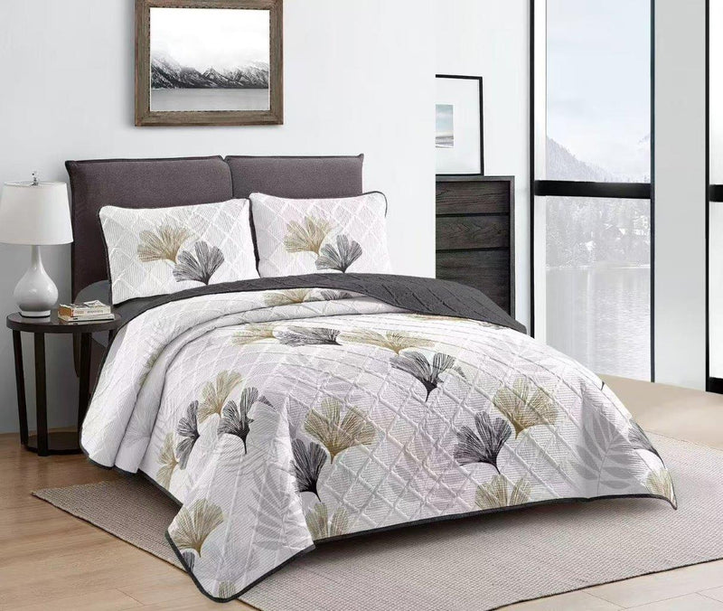 Elegant Design Comforter Bedspread Bedding Set Bed Cover with Pillowcase Set of 3 pcs Bed Cover 220*240 cm Pillowcase 50*70 cm