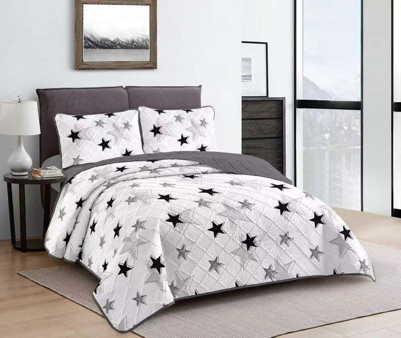 Elegant Design Comforter Bedspread Bedding Set Bed Cover with Pillowcase Set of 3 pcs Bed Cover 220*240 cm Pillowcase 50*70 cm
