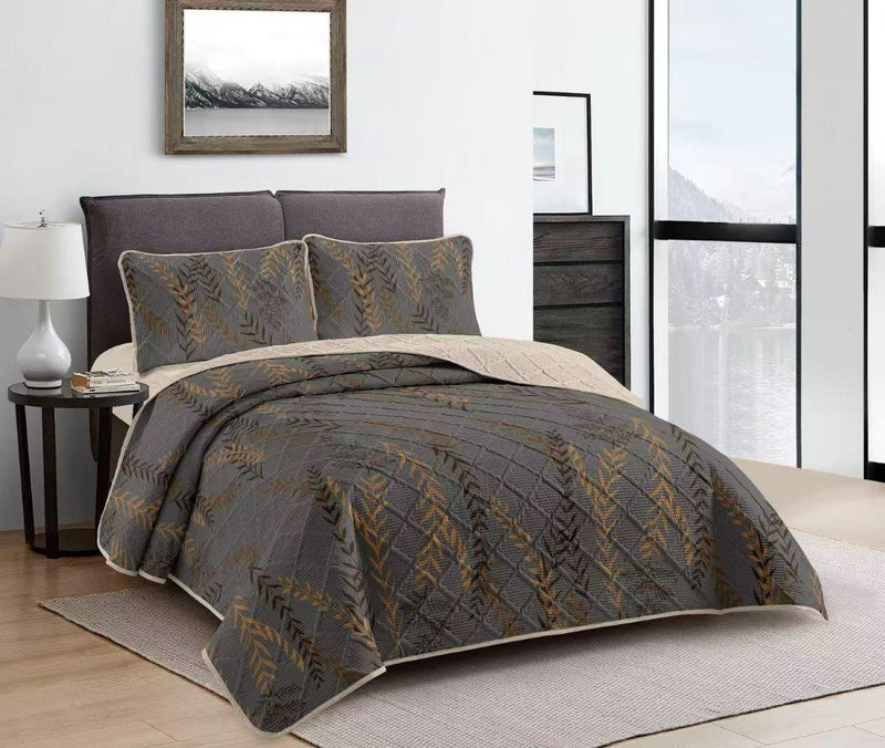 Elegant Design Comforter Bedspread Bedding Set Bed Cover with Pillowcase Set of 3 pcs Bed Cover 220*240 cm Pillowcase 50*70 cm