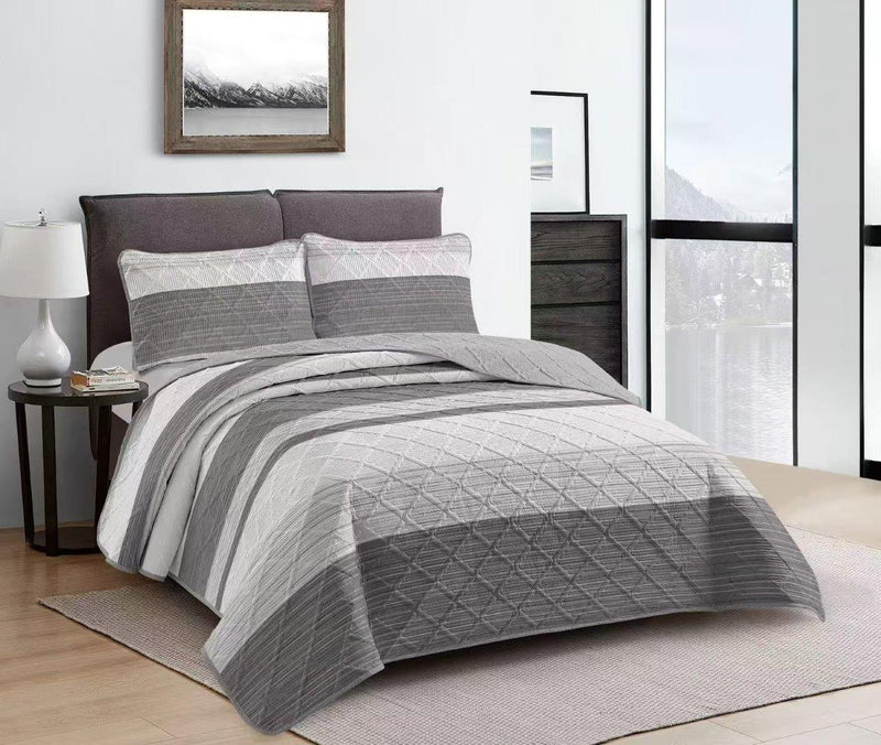Elegant Design Comforter Bedspread Bedding Set Bed Cover with Pillowcase Set of 3 pcs Bed Cover 220*240 cm Pillowcase 50*70 cm