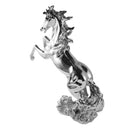 Silver Resin Horse Sculpture 50x18x60cmDecore