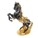 Black & Gold Sculpture Statue Resin Horse H 70 CM