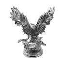 Silver Sculpture Statue Resin Eagle 32*21*43 cm