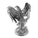 Silver Sculpture Statue Resin Figurine Eagle 50*38*61 cm
