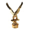 Gold Sculpture Statue Resin Figurine Eagle H 72 cm