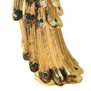 White & Gold Sculpture Statue Resin Peacock 40*30*120 cm