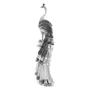 White & Silver Sculpture Statue Resin Peacock 40*30*120 cm