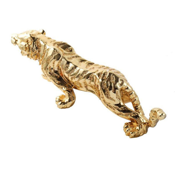 Gold Sculpture Statue Resin Tiger 78*20*28 cm