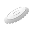 Oval Ceramic Plate Silver Rim Serving Dish 31*18.5*2.5 cm