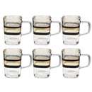 Deco Glass Tea Cup Set of 6 Pcs 6.2*6.2