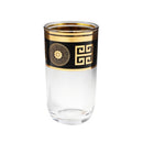 Deco Glass Jug & Tumblers Set of 6 Pcs (inspect actual)