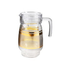 Deco Glass Jug & Tumblers Set of 6 Pcs (inspect actual)