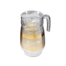 Deco Glass Jug & Tumblers Set of 6 Pcs (inspect actual)
