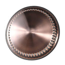 Stainless Steel Round Copper Plated Serving Tray 45 cm