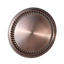 Stainless Steel Round Copper Plated Serving Tray 60 cm