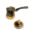 Stainless Steel Coffee Pot Set/3 Pcs 8*9.5/9*10.5/10*11.3 cm