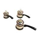 Stainless Steel Coffee Pot Set/3 Pcs 8*8/9*9/9.6*9.6 cm