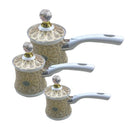 Middle Eastern Stainless Steel Coffee Pot Set of 3 Pcs