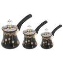 Middle Eastern Stainless Steel Coffee Pot Set of 3 Pcs