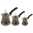 Middle Eastern Stainless Steel Coffee Pot Set of 3 Pcs