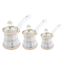 Middle Eastern Stainless Steel Coffee Pot Set of 3 Pcs