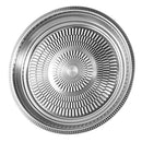 Stainless Steel Round Deep Silver Serving Tray 40 cm