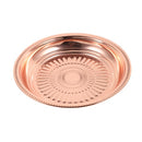 Stainless Steel Round Deep Rose Gold Serving Tray 40 cm