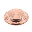 Stainless Steel Round Deep Rose Gold Serving Tray 40 cm