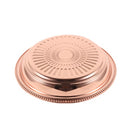Stainless Steel Round Deep Rose Gold Serving Tray 60 cm