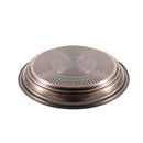 Stainless Steel Round Deep Copper Serving Tray 30 cm