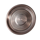 Stainless Steel Round Deep Copper Serving Tray 50 cm
