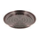 Stainless Steel Round Deep Copper Serving Tray 50 cm