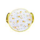 Plastic Deco Serving Tray Set/3 Pcs 27.5/33/35.5 cm