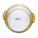 Plastic Deco Serving Tray Set/3 Pcs 27.5/33/35.5 cm