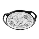 Plastic Deco Serving Tray Set/3 Pcs 32*30/35*32/38*36 cm