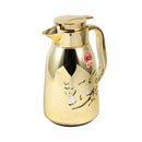 Vacuum Insulated Plastic Thermos Flask Gold 1L