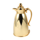 Vacuum Insulated Plastic Thermos Flask Gold 1L
