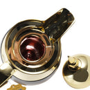 Vacuum Insulated Plastic Thermos Flask Gold/Black 1L