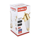 Vacuum Insulated Plastic Thermos Flask Gold/White 1L