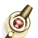 Vacuum Insulated Plastic Thermos Flask Gold/White 1L