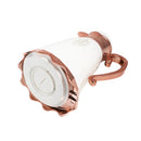 Vacuum Insulated Plastic Thermos Flask White/Rose Gold 1L